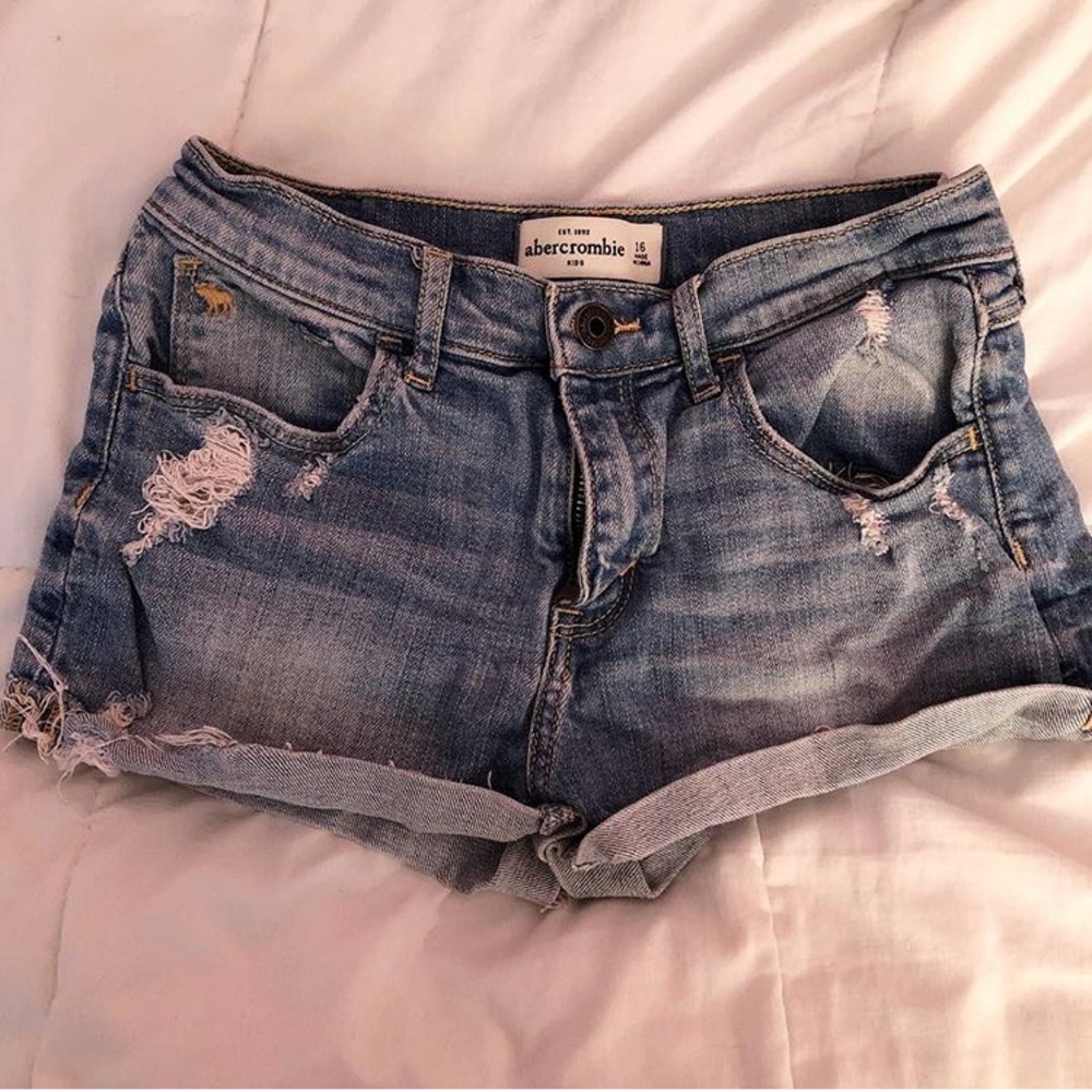 Abercrombie kids jean shorts